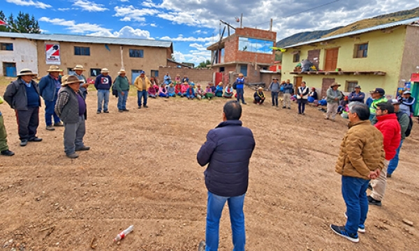 MINEM, en coordinación con PCM y MTC, generó espacio de diálogo en comunidad de Pisaccasa – Cotabambas